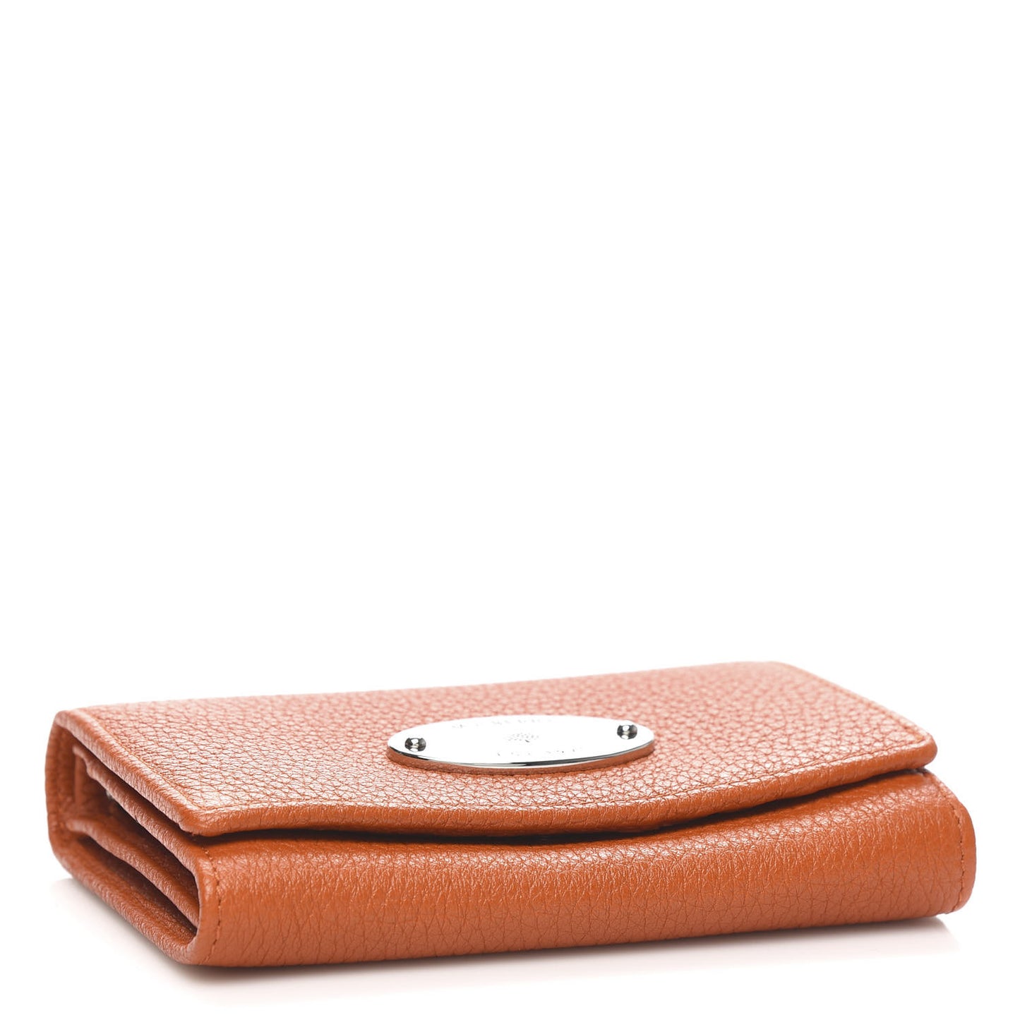 Soft Grain Calfskin French Purse Wallet Pumpkin