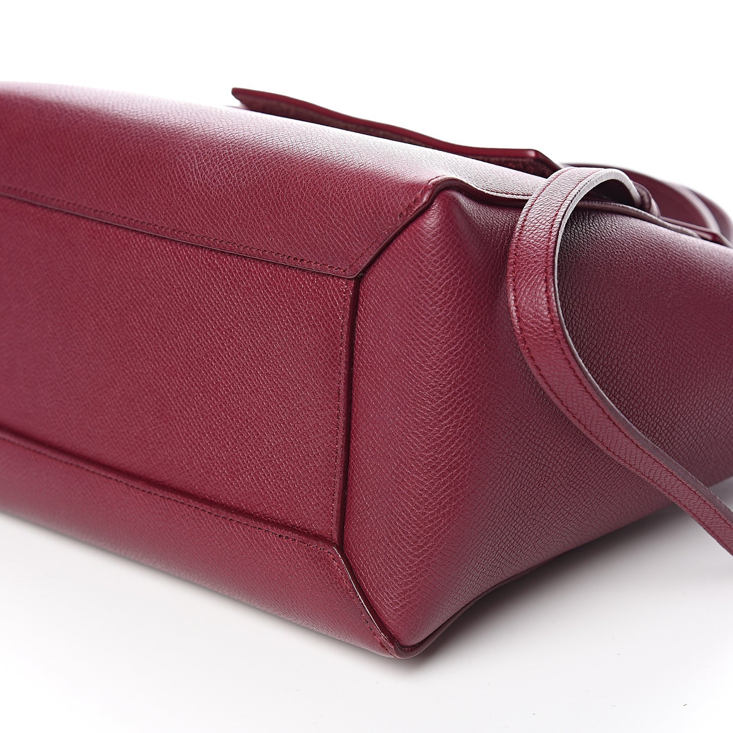 Grained Calfskin Micro Belt Bag Plum