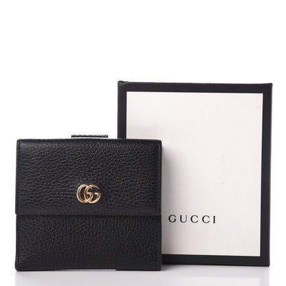 Gucci Dollar Calfskin Double G French Flap Wallet Black 8 of 8