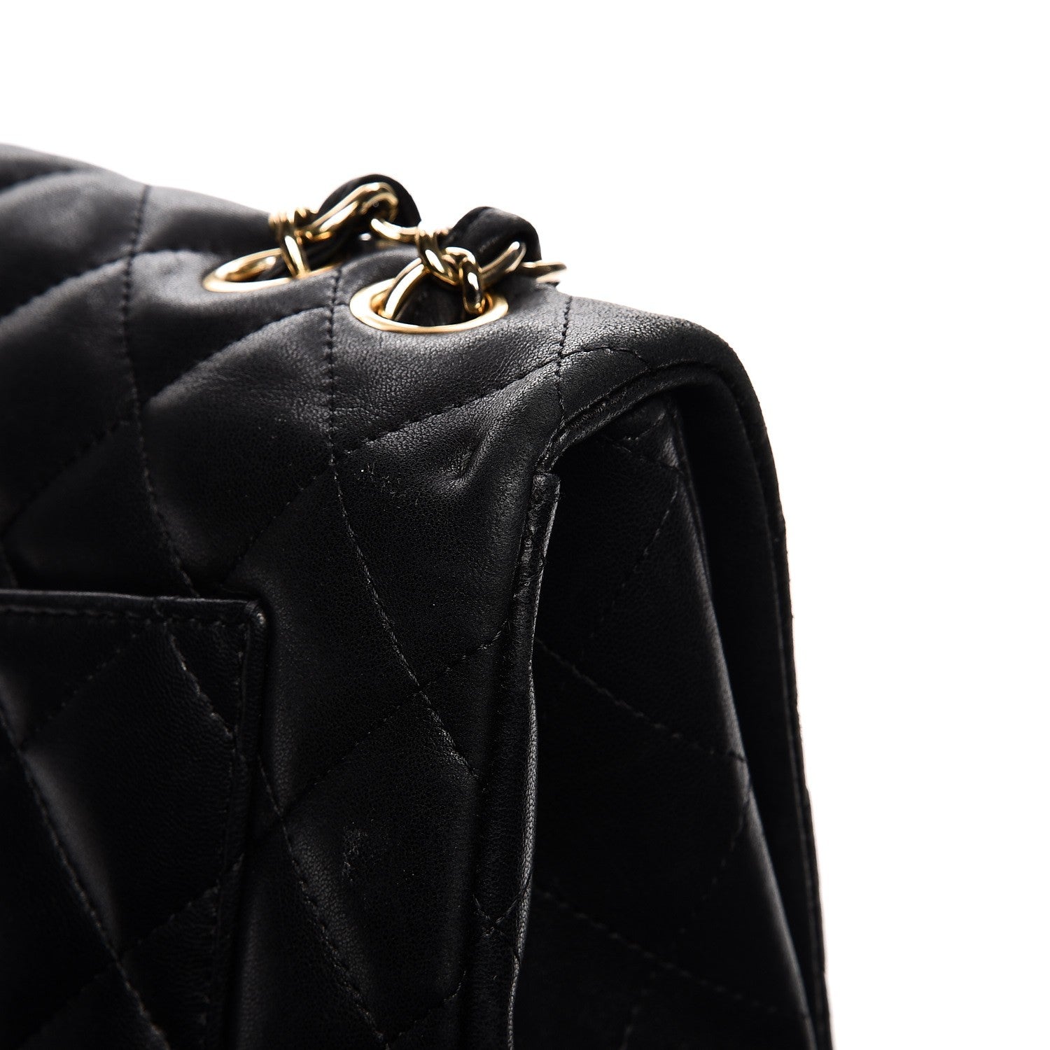 Chanel Lambskin Quilted Jumbo Single Flap Black 14 of 18