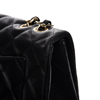 Chanel Lambskin Quilted Jumbo Single Flap Black 14 of 18