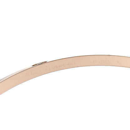 Cartier 18K Pink Gold 10 Diamond Small LOVE Bracelet 17 7 of 8