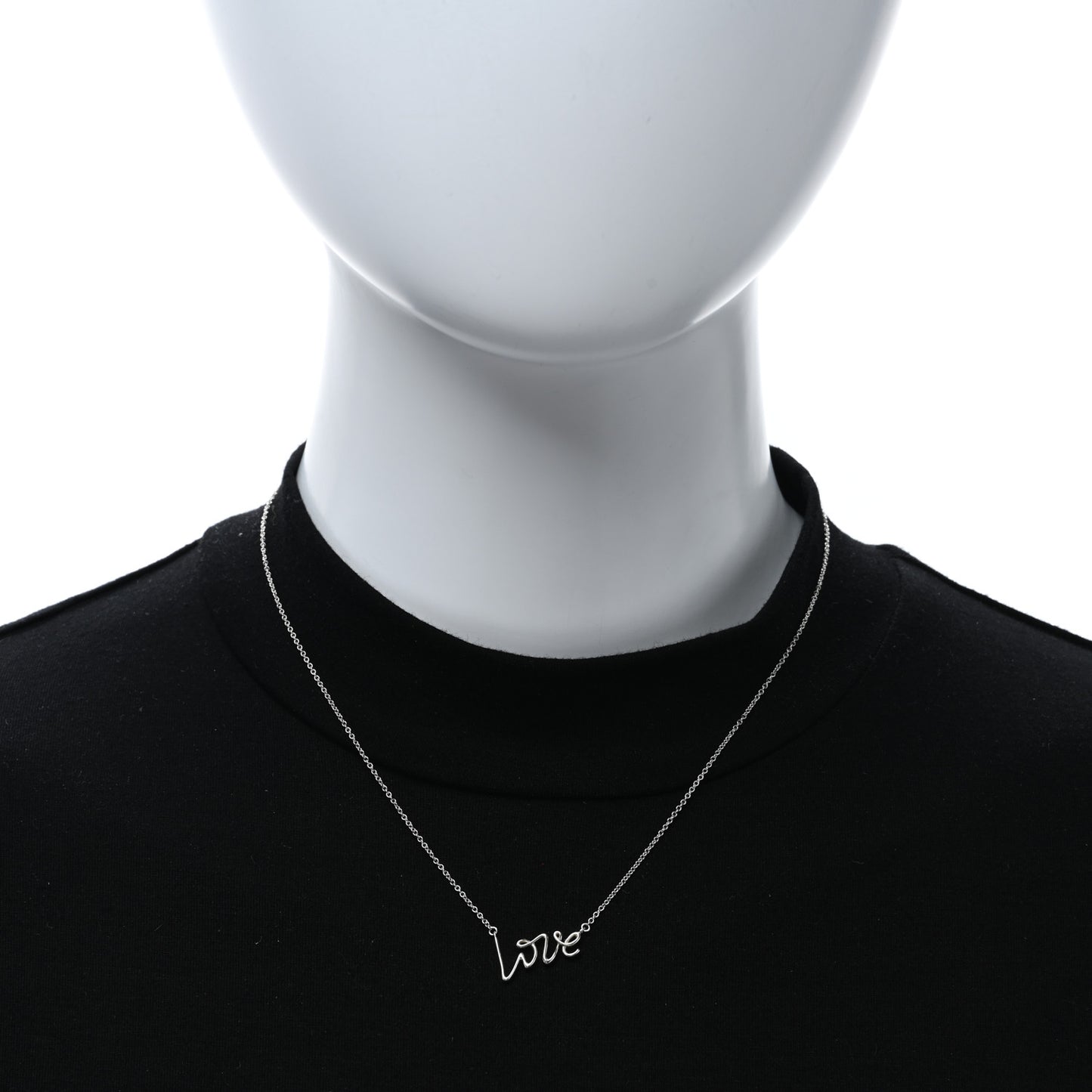Sterling Silver Paloma Picasso Graffiti Love Pendant Necklace
