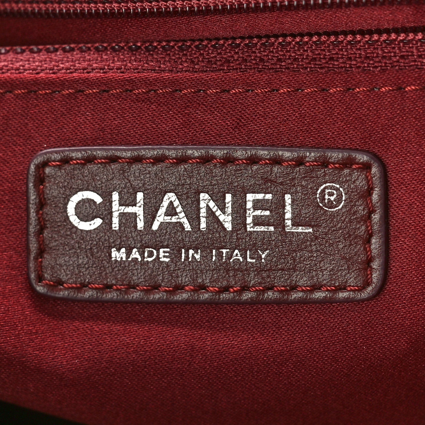 Lambskin Quilted Large Around Pockets Flap Burgundy