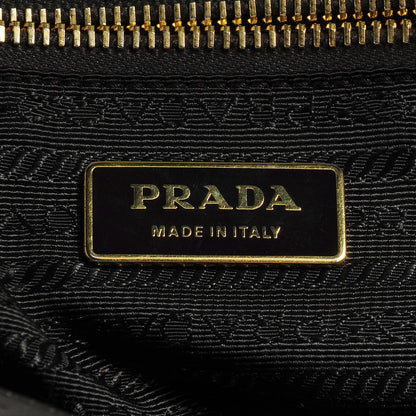Prada Tessuto Nylon Chevron Catena Bag Prugna 8 of 9