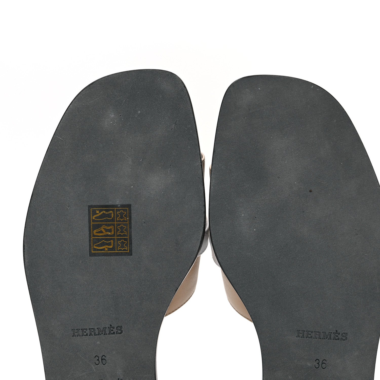 Hermes Calfskin Giulia Sandals 36 Beige Albinos White 7 of 10