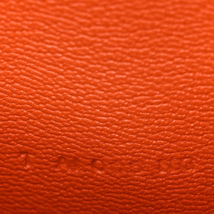 Hermes Shiny Alligator Bearn Wallet Orange 7 of 8