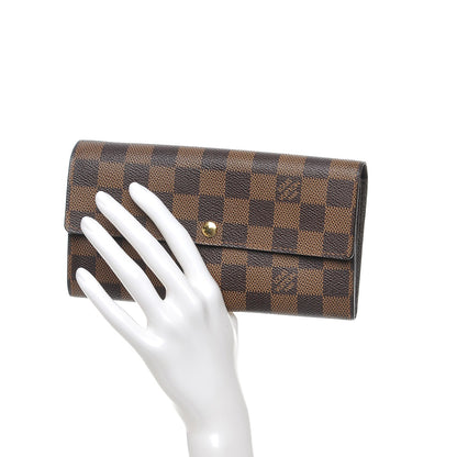 Louis Vuitton Damier Ebene Sarah Wallet 2 of 7