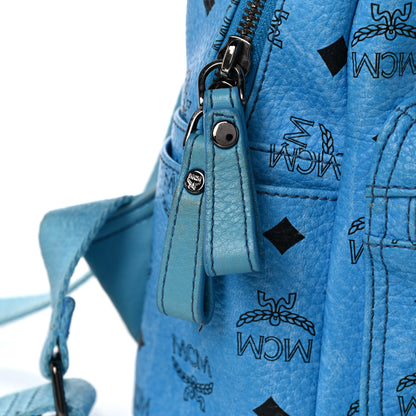 MCM Visetos Mini Stark Backpack Blue 18 of 21