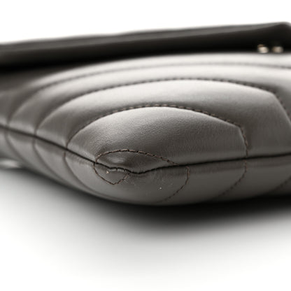 Saint Laurent Lambskin Monogram Loulou Flap Bag Earth 9 of 13