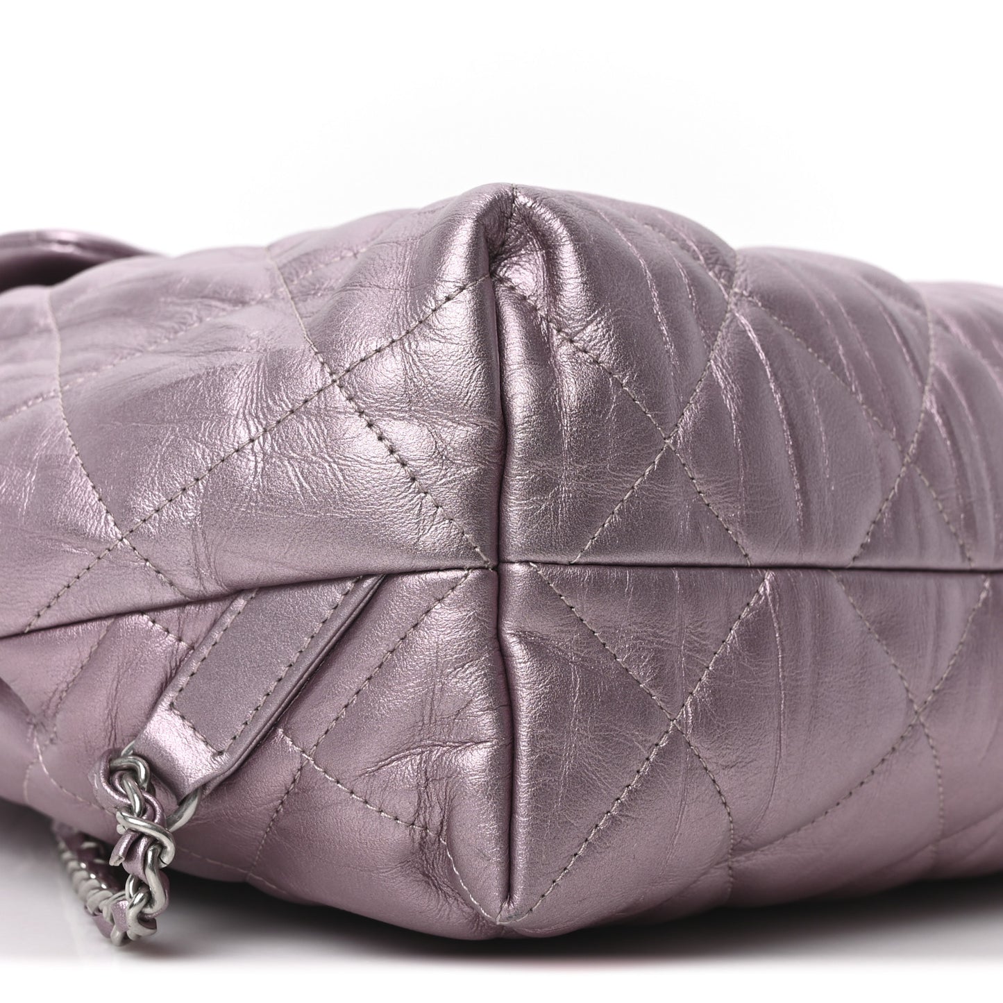 Iridescent Calfskin Quilted Ground Control Backpack Pink