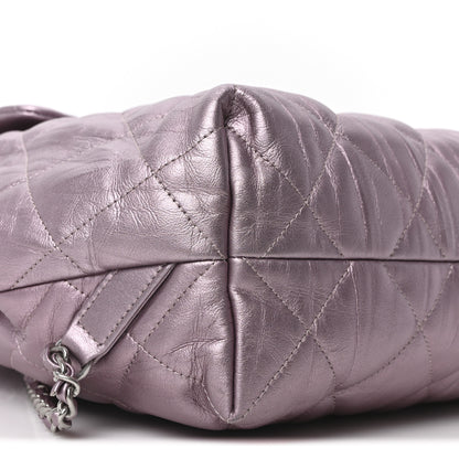 Chanel Iridescent Calfskin Quilted Ground Control Backpack Pink 9 of 10