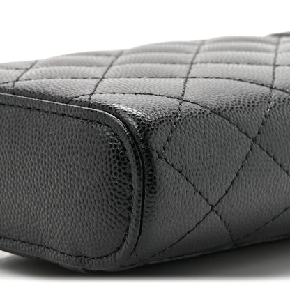 Chanel Caviar Quilted Phone Holder With Chain Black 9 of 11
