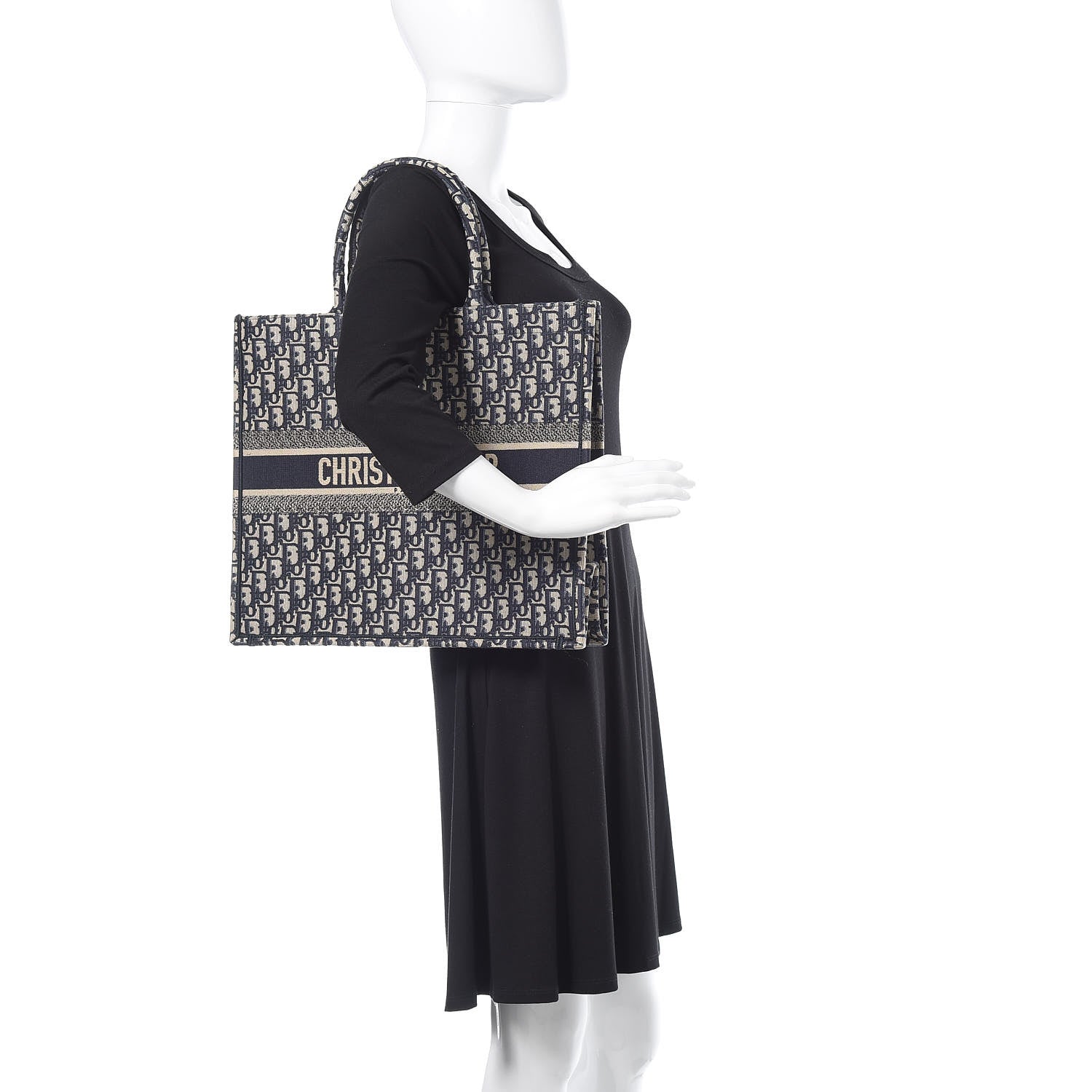 Christian Dior Oblique Book Tote Blue Multicolor 2 of 10