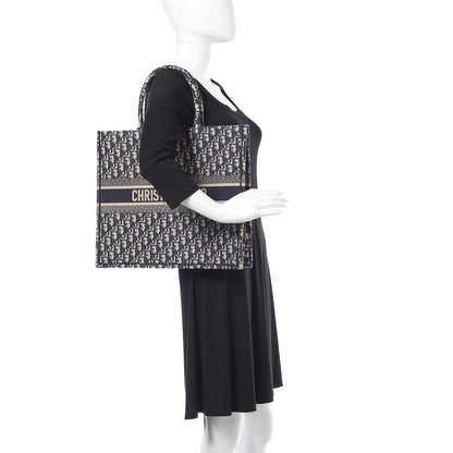 Christian Dior Oblique Book Tote Blue Multicolor 2 of 10