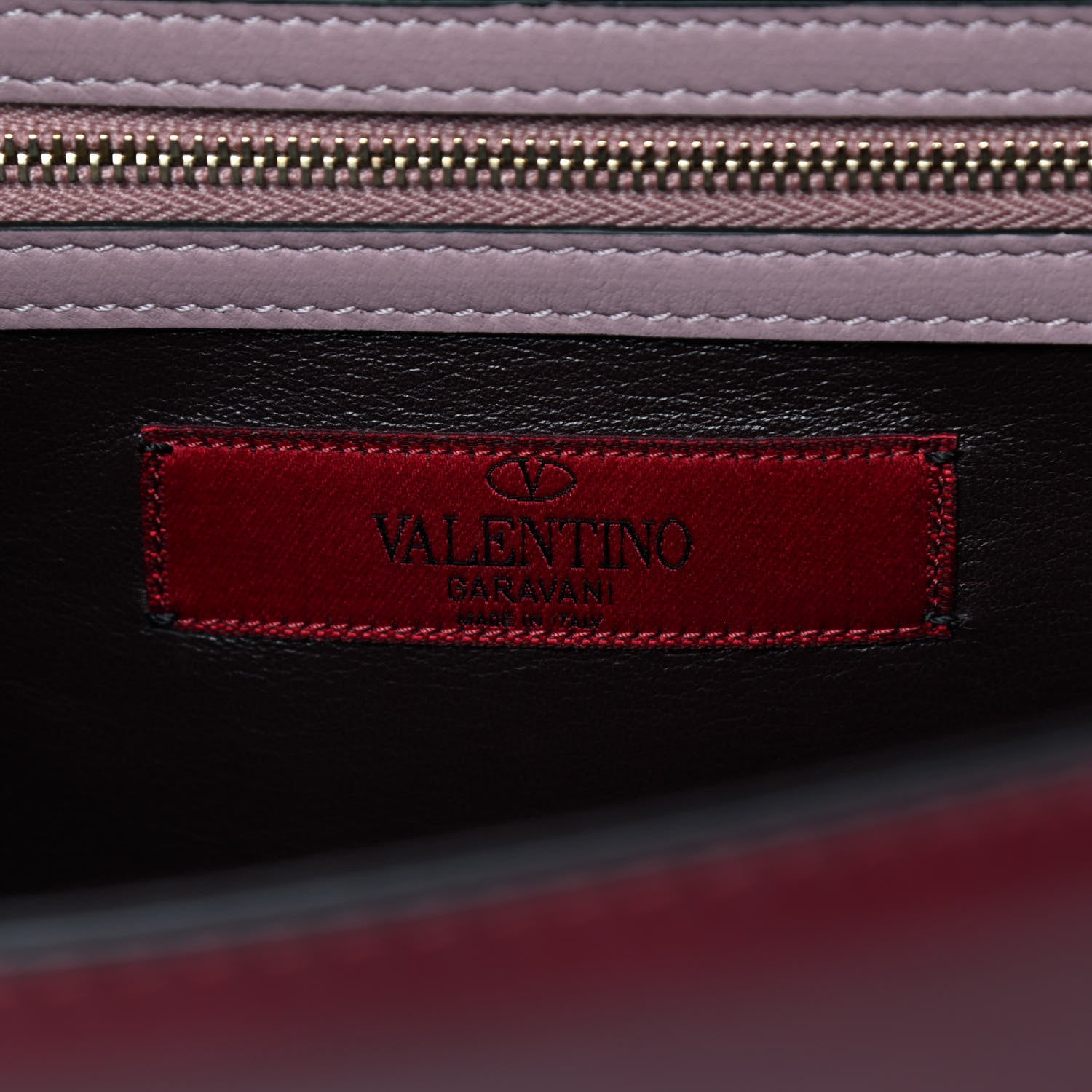 Valentino Garavani Vitello Medium Glam Lock Rockstud Flap Rubin Water Rose Marine 5 of 8