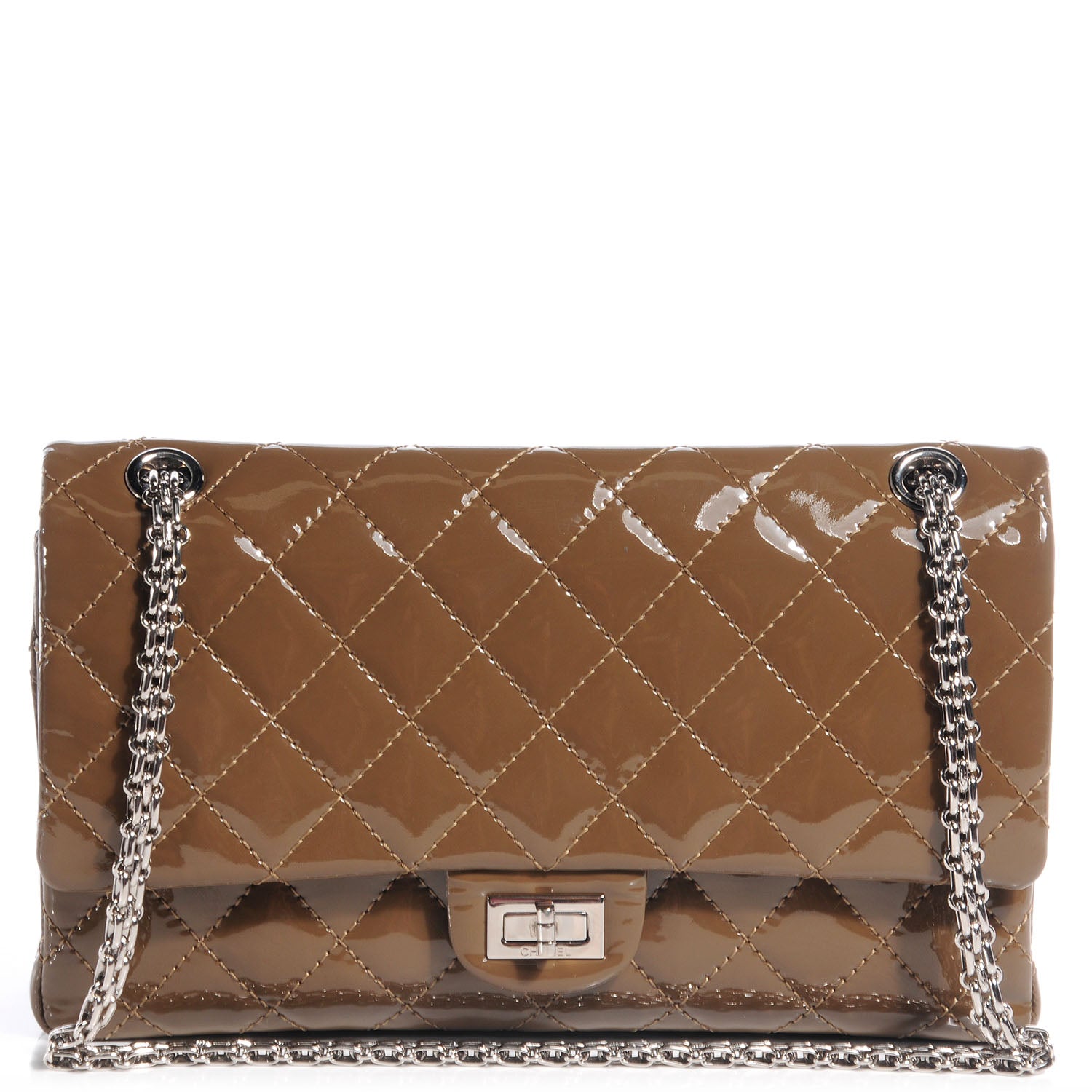 Chanel Patent 2.55 Reissue 226 Flap Taupe 1 of 9