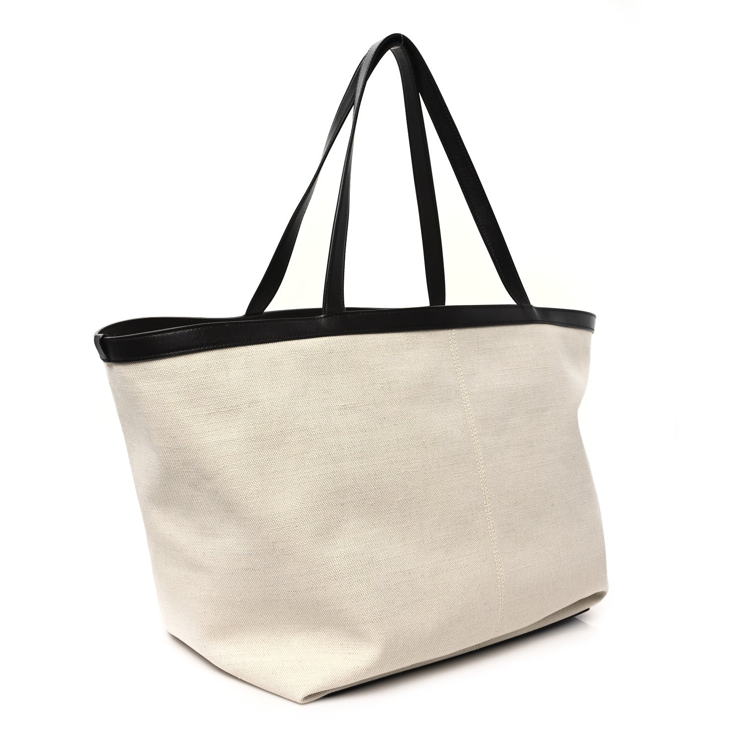 Bottega Veneta Canvas Nappa Intrecciato Flip Flap Tote Natural Fondant 3 of 10