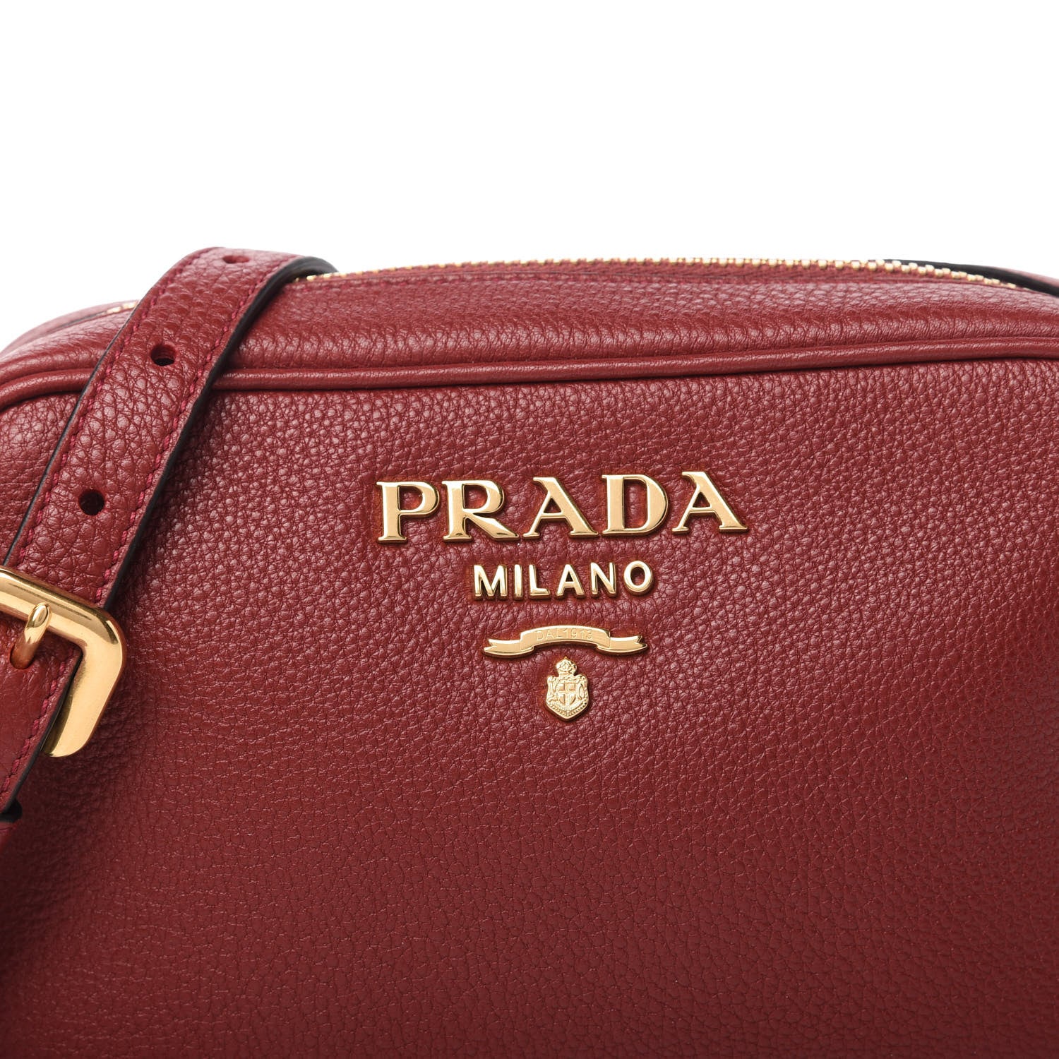 Prada Vitello Phenix Camera Bag Rubino 10 of 10