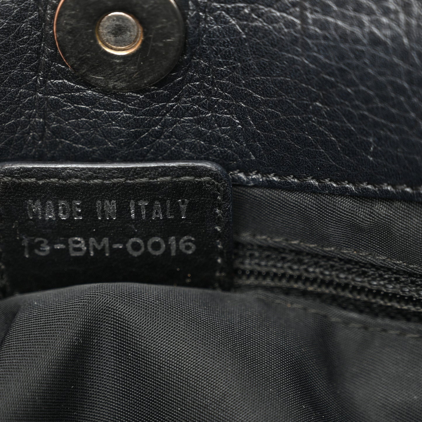 Monogram Pocket Satchel Black