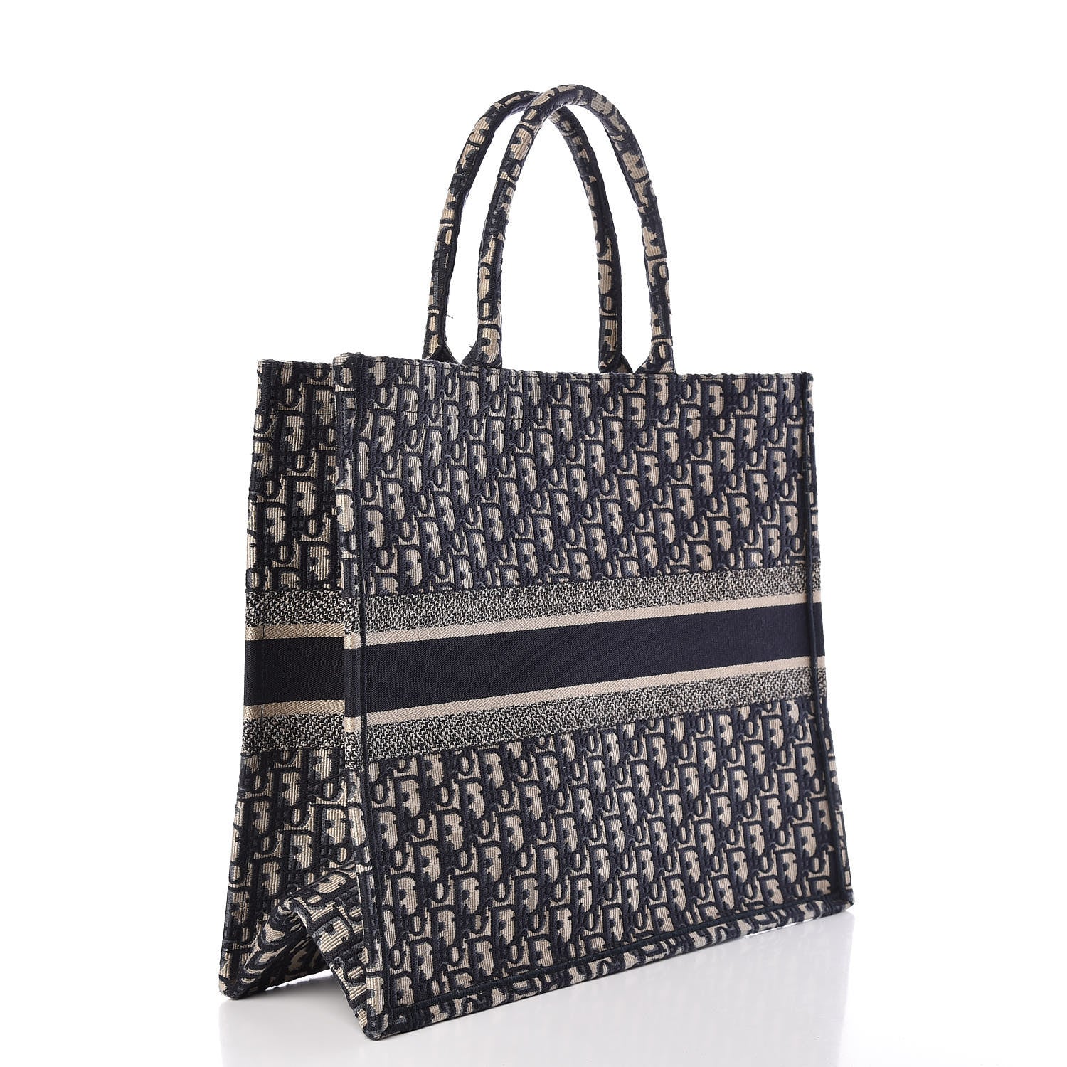 Christian Dior Oblique Book Tote Blue Multicolor 3 of 15