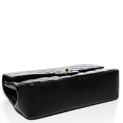 Chanel Caviar Quilted Jumbo Double Flap Black 4 of 9