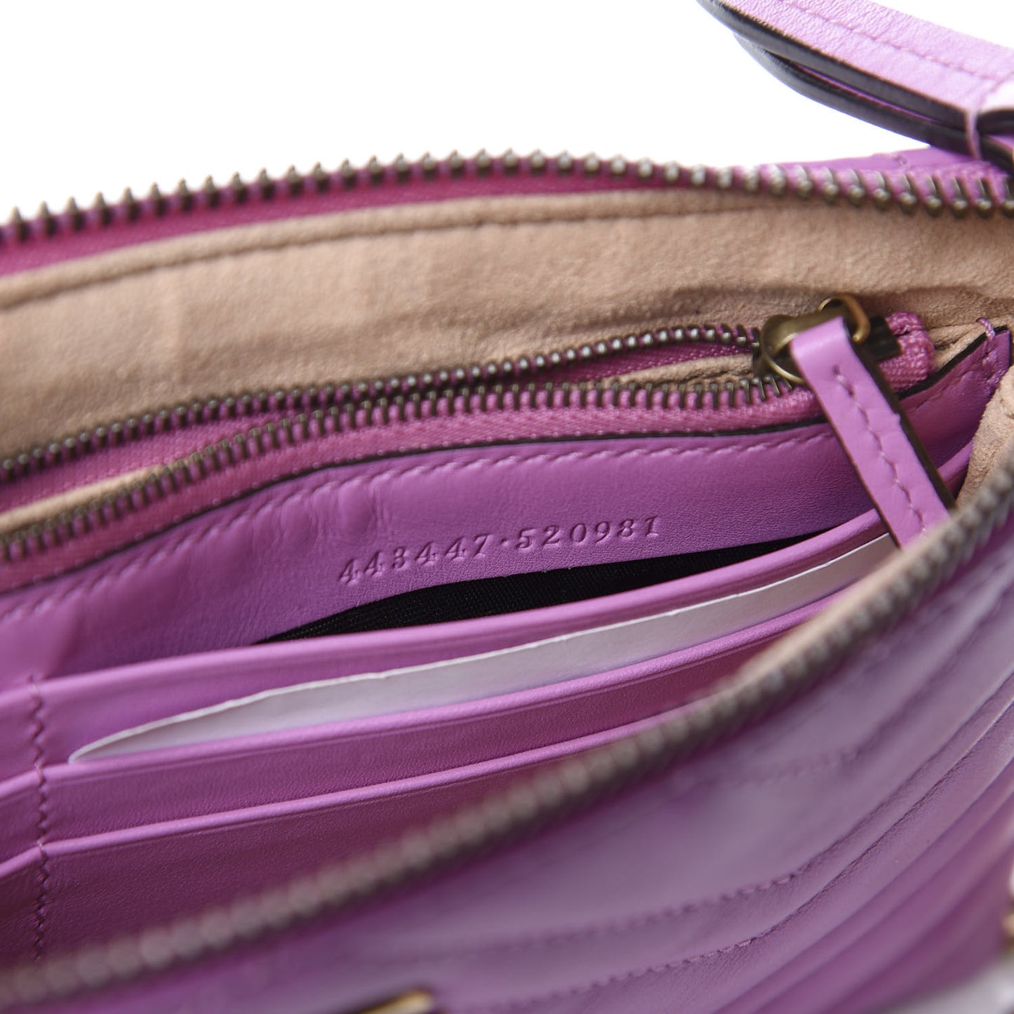 Calfskin Matelasse Mini GG Marmont Chain Bag Candy Mousse