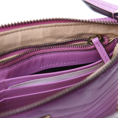 Gucci Calfskin Matelasse Mini GG Marmont Chain Bag Candy Mousse 6 of 9