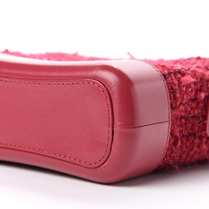 Chanel Tweed Calfskin Small Gabrielle Hobo Pink 7 of 11