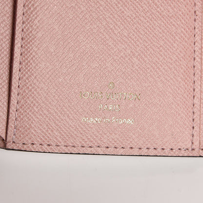Louis Vuitton Damier Ebene Victorine Wallet Rose Ballerine 6 of 8