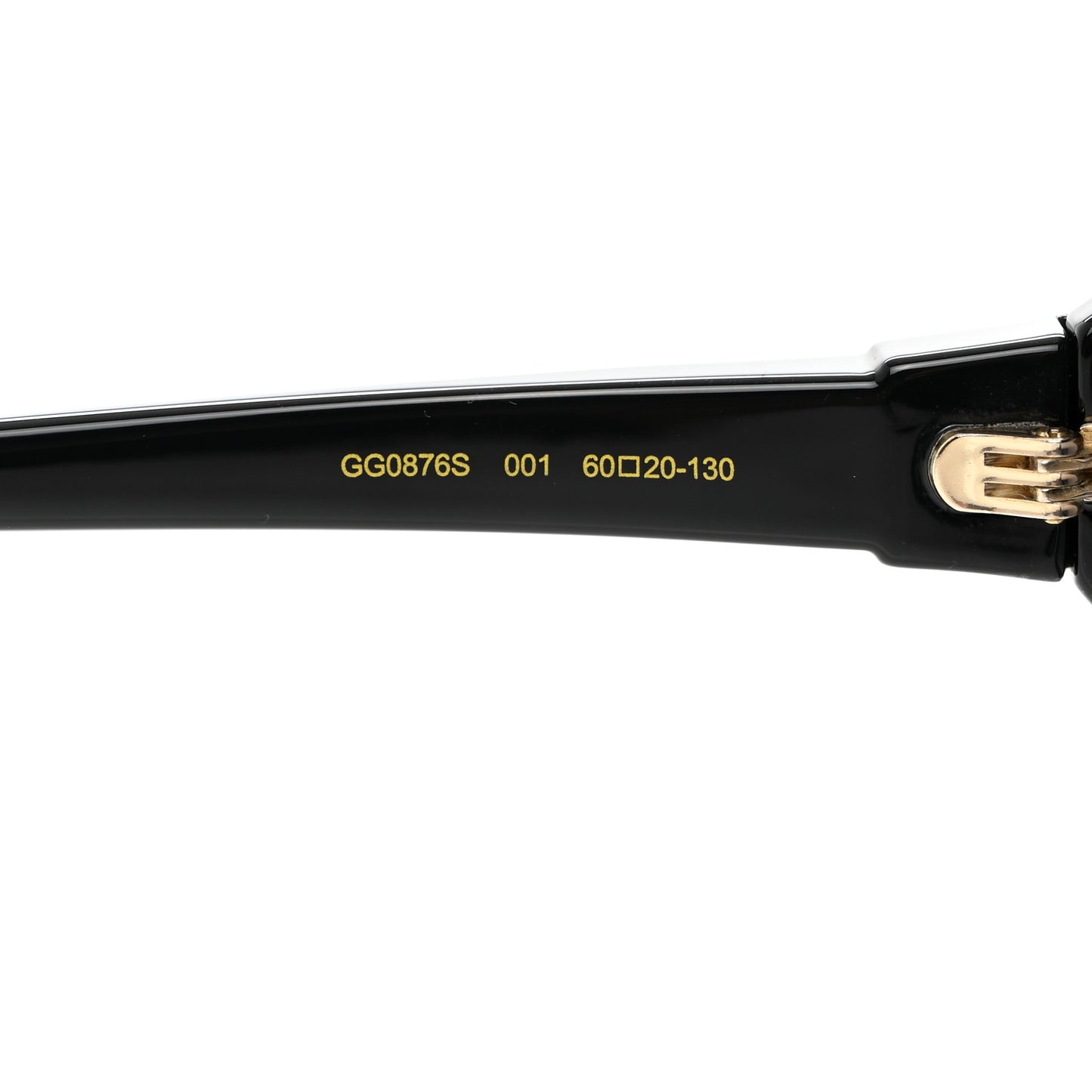 Acetate Square Frame Sunglasses GG0876S Black