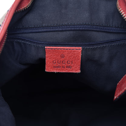 Gucci Monogram Abbey Messenger Bag Navy Red 6 of 14