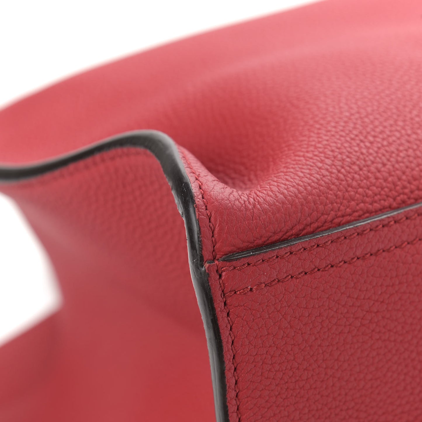 Soft Calfskin Medium Jackie Top Handle Bag Hibiscus Red