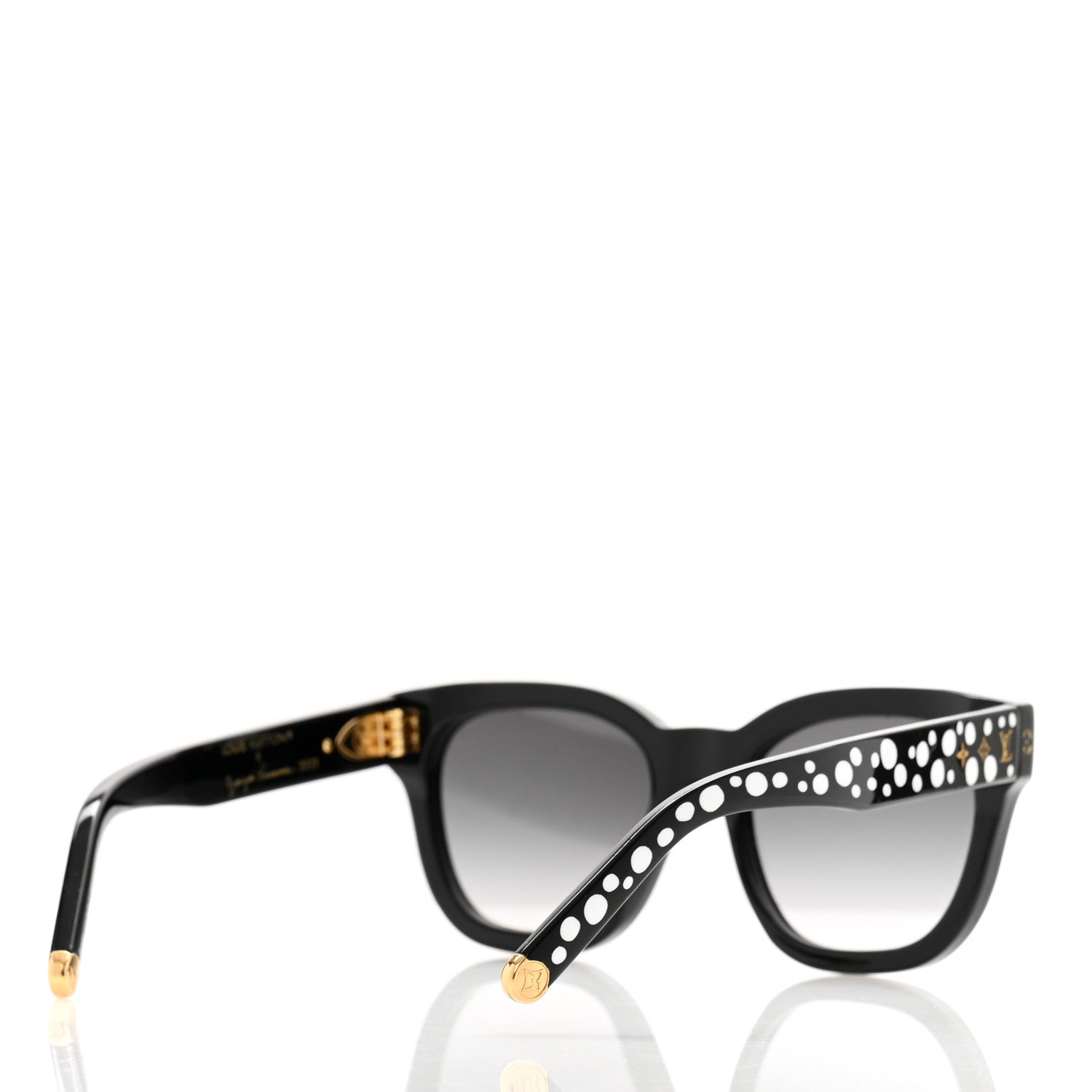 Louis Vuitton LV X YK Acetate Painted Dots Sunglasses Z1902W Black White 4 of 6