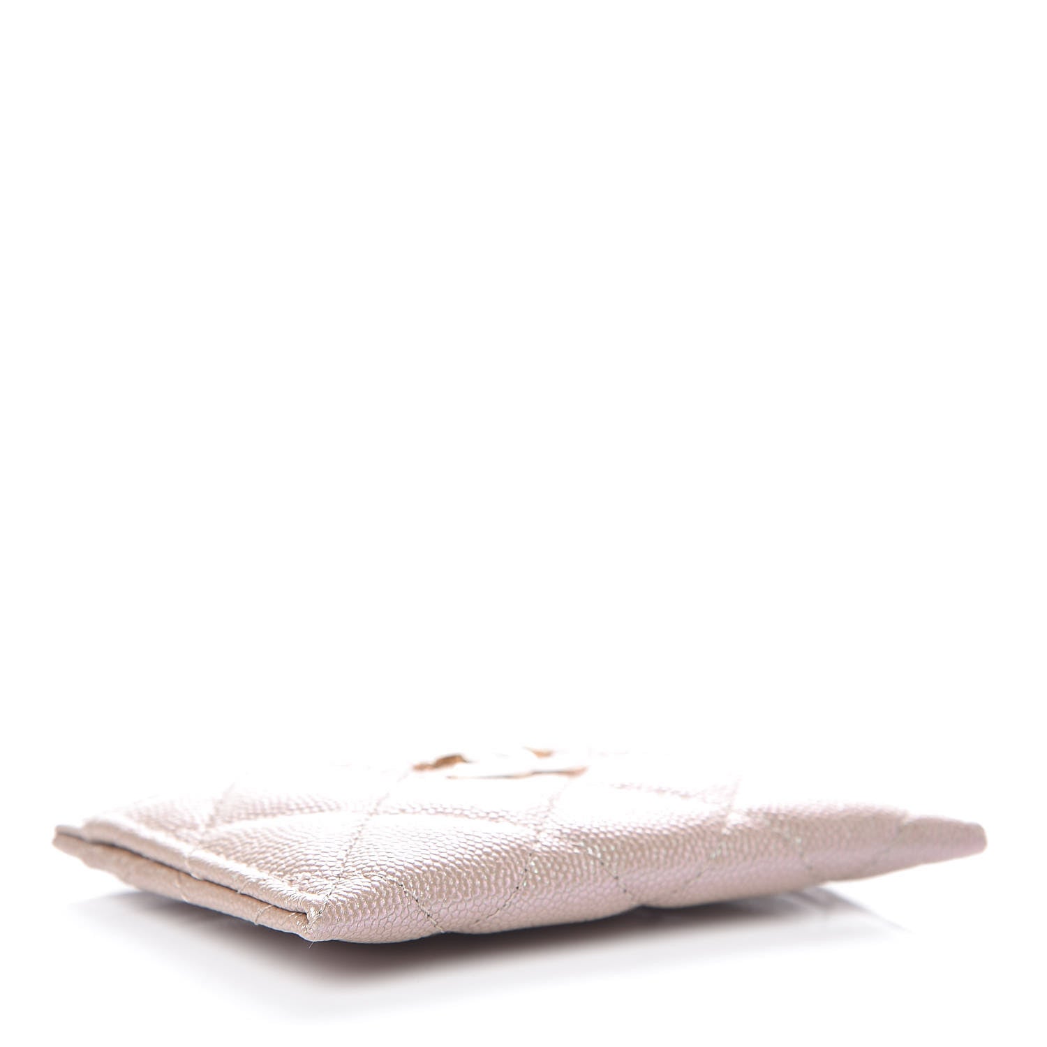 Chanel Iridescent Caviar Quilted Card Holder Beige 4 of 9