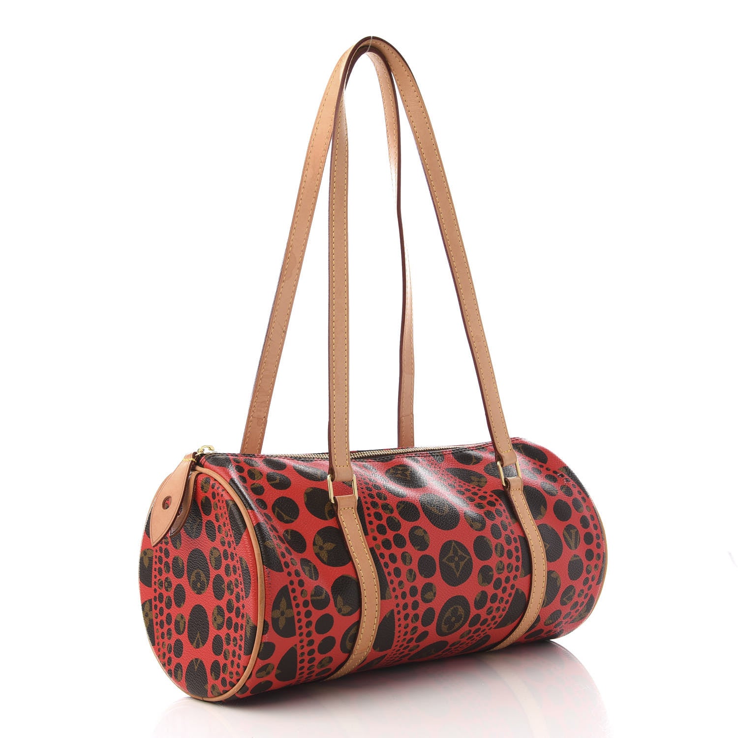 Louis Vuitton Monogram Kusama Pumpkin Dots Papillon 30 Red 2 of 11