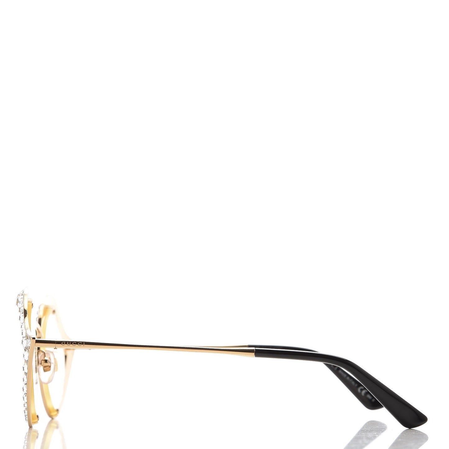 Metal Crystal Cat Eye Glasses GG4287/S Gold