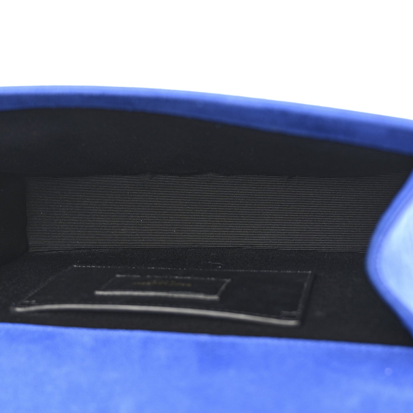 Suede Medium Monogram Kate Tassel Shoulder Bag Royal Blue