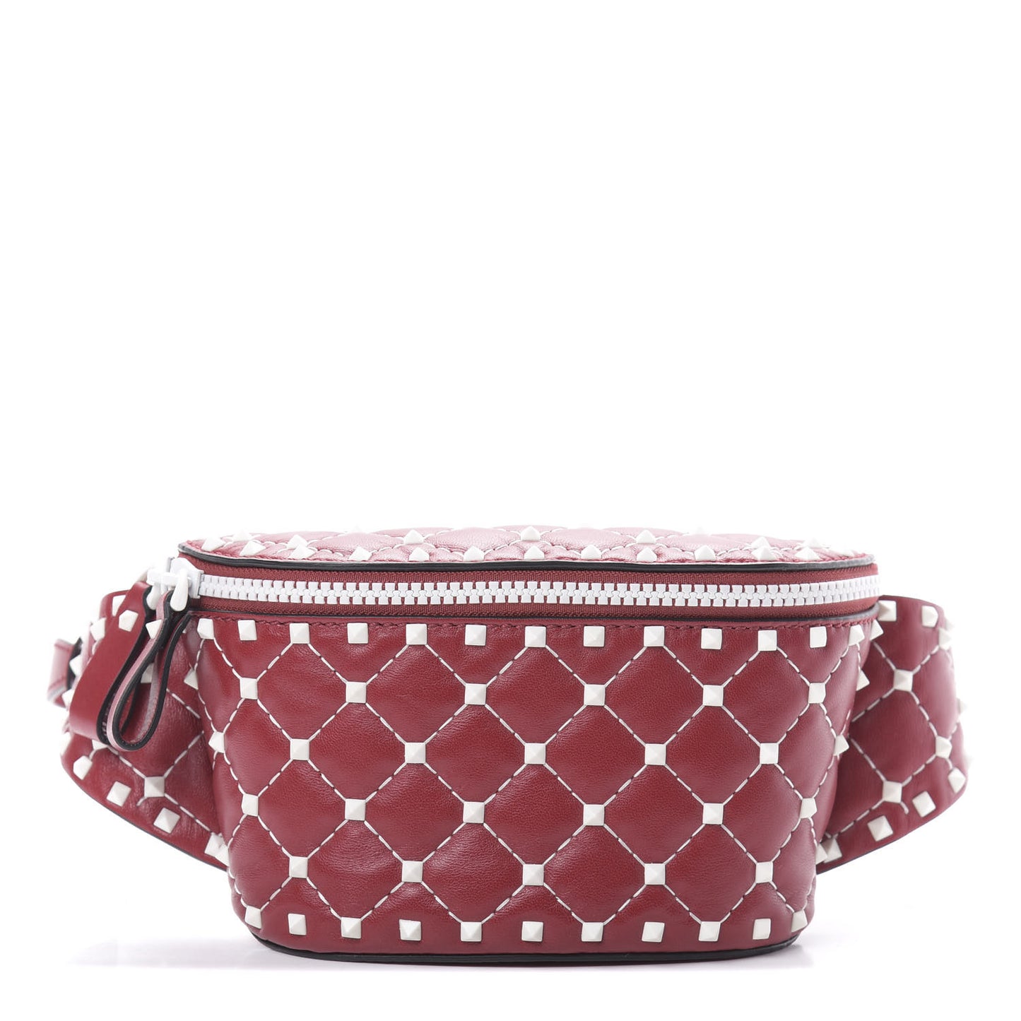 Lambskin Free Rockstud Spike Belt Bag 75 Rosso Valentino