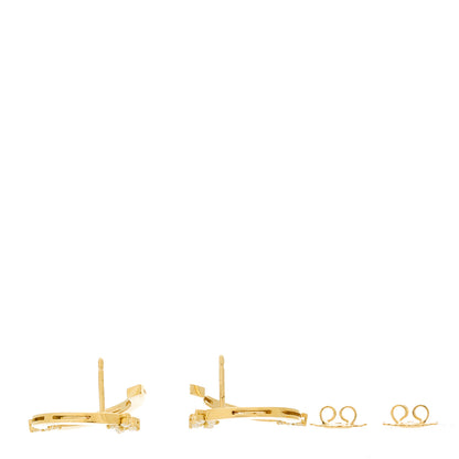 Roberto Coin 18K Yellow Gold Diamond Double Circle Earrings 3 of 5