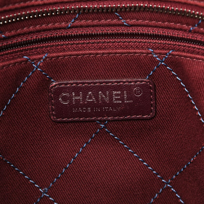 Chanel Grained Calfskin Quilted Small Daily Shopping Tote Blue 7 of 16