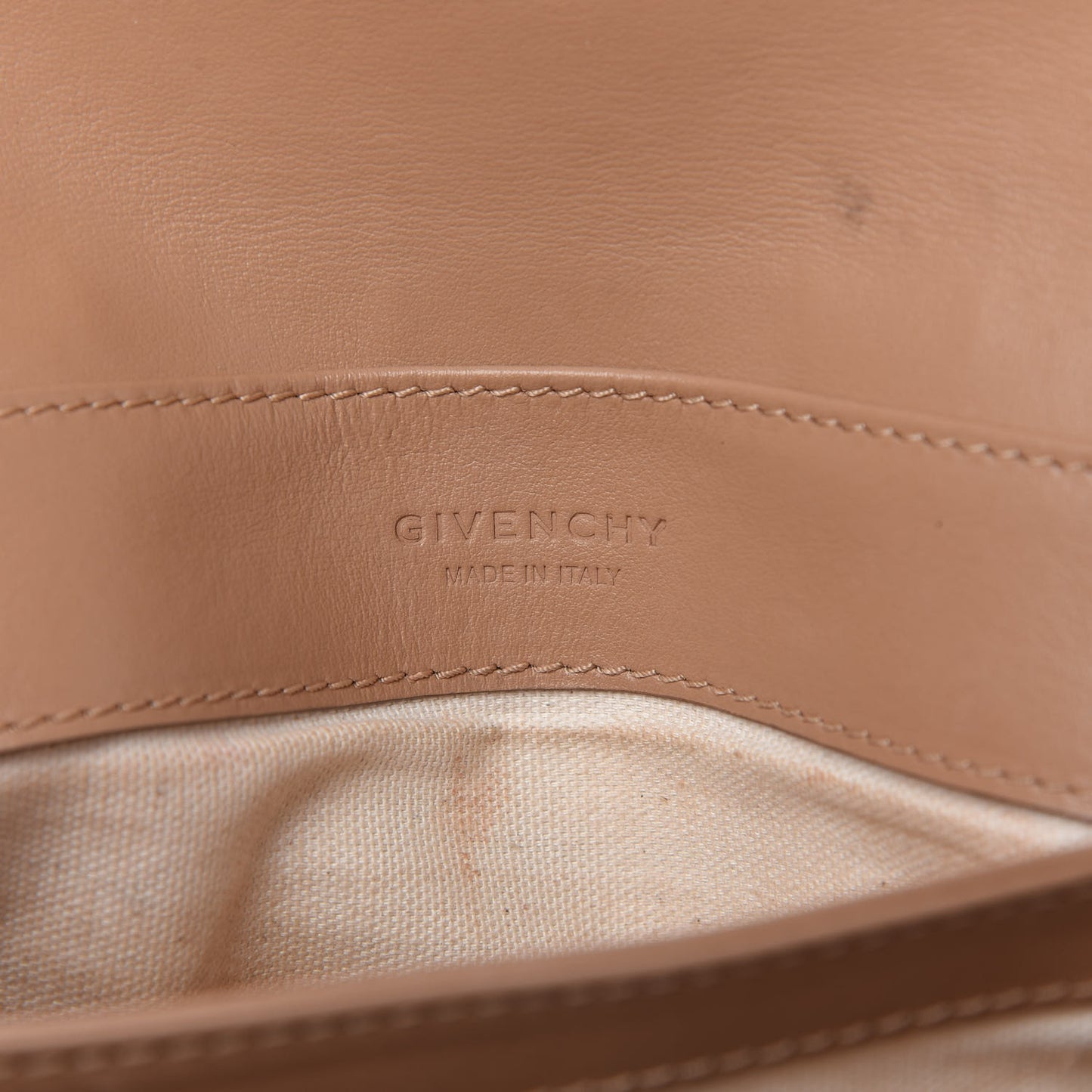 Calfskin Duetto Crossbody Beige Red