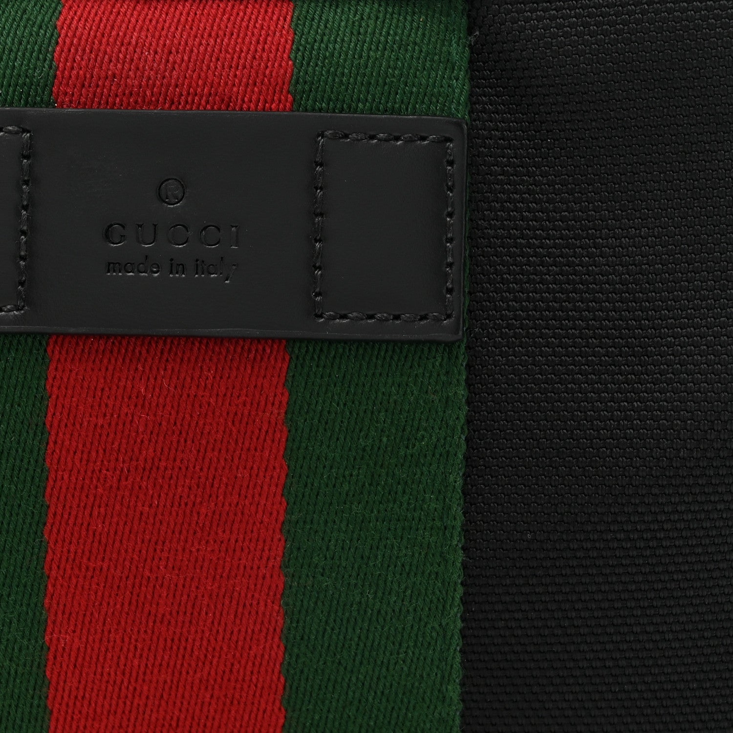 Gucci Canvas Web Slim Belt Bag Black 8 of 10