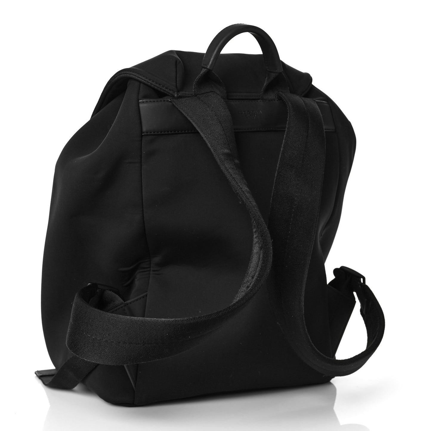 Nylon Logo Backpack Black