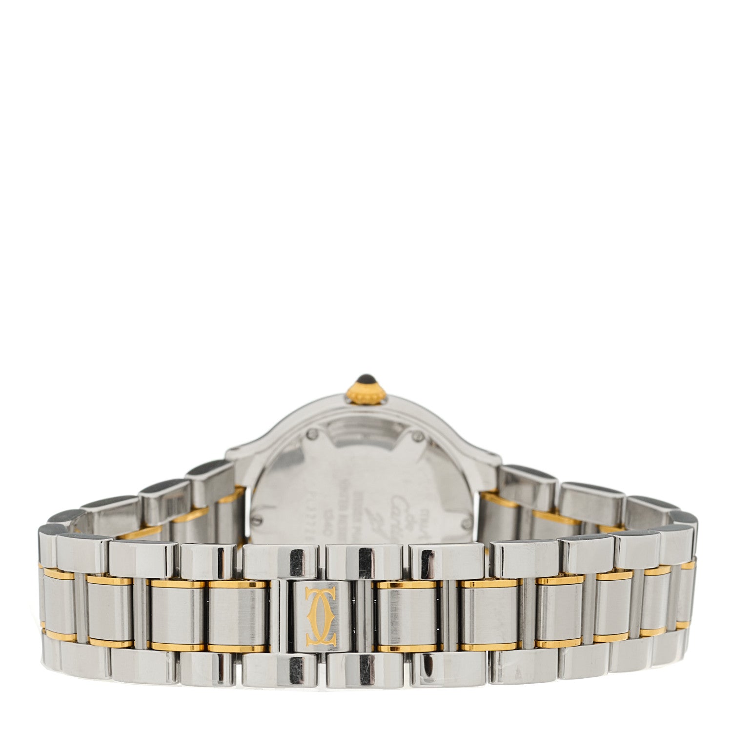 Cartier Stainless Steel 18K Yellow Gold 28mm Must de 21 Quartz Watch 3 of 4