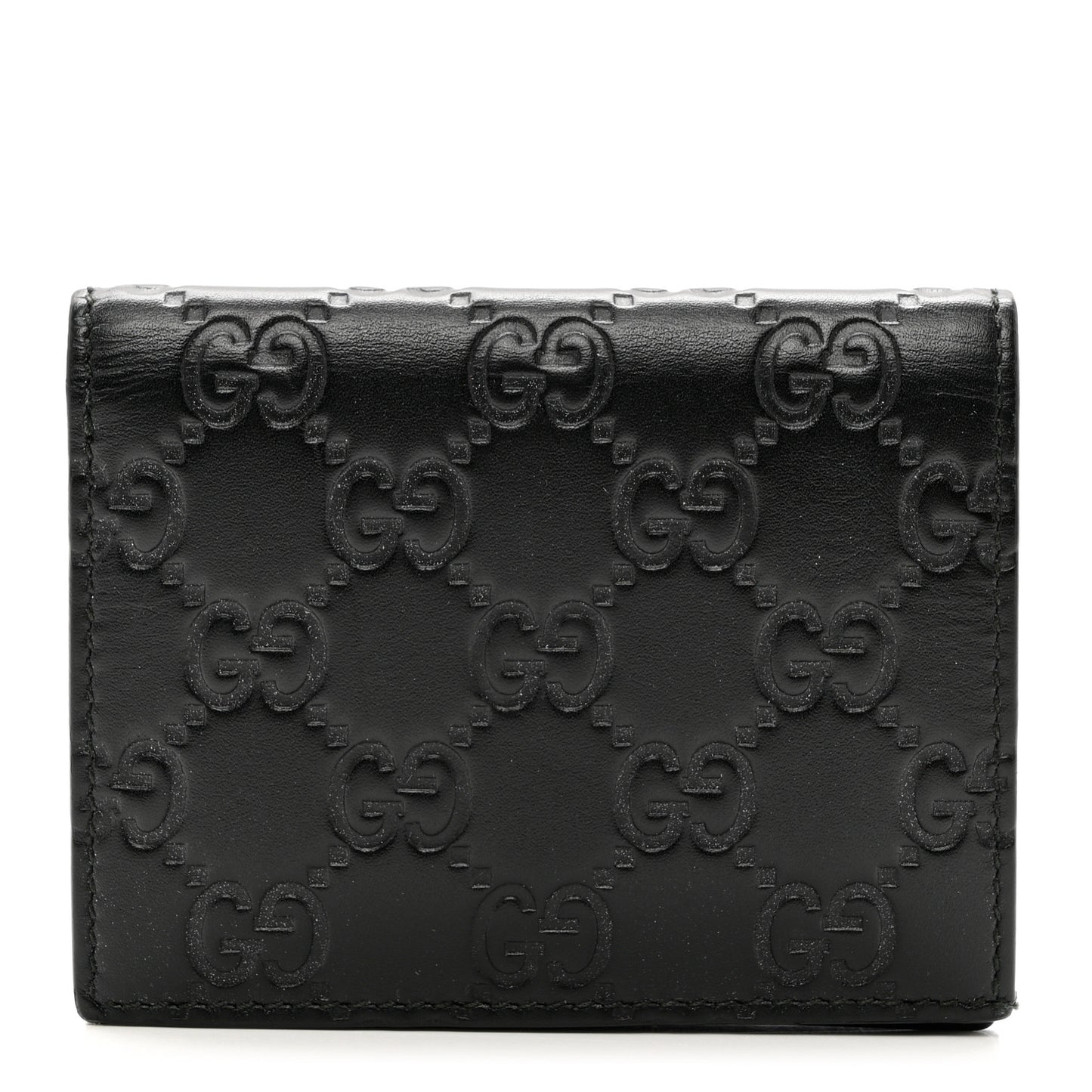 Guccissima Card Case Wallet Black