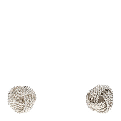 Tiffany Sterling Silver Twist Knot Earrings 1 of 4