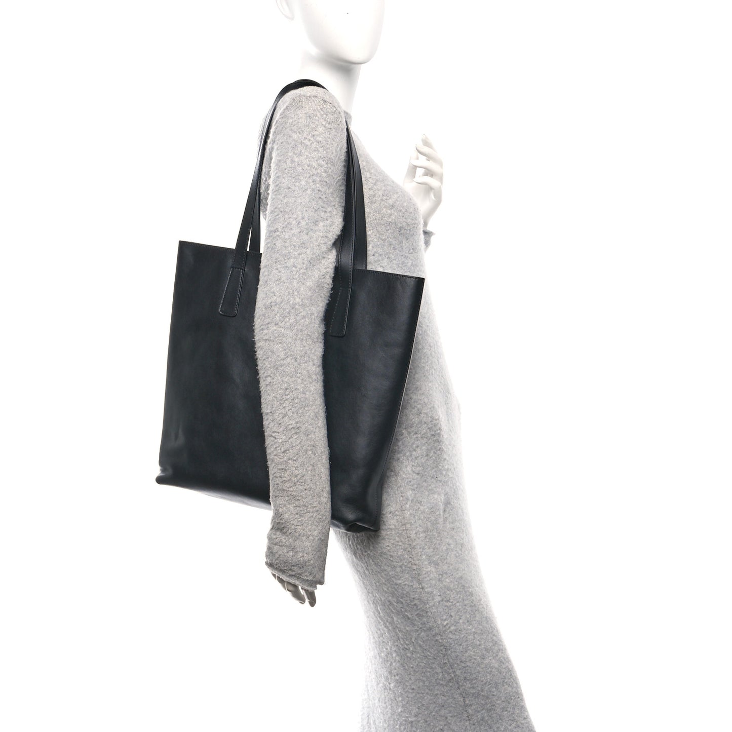 Smooth Calfskin La Medusa Tote Bag Black