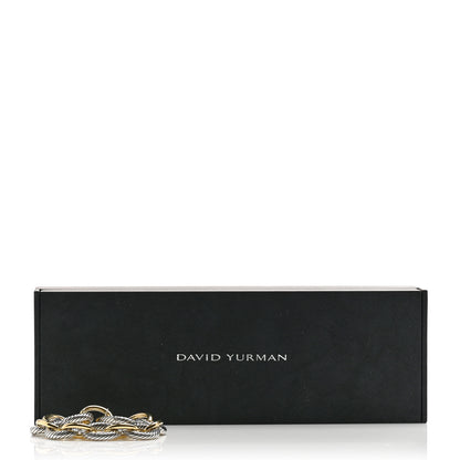 David Yurman Sterling Silver 18K Yellow Gold 18mm Extra Large Oval Link Bracelet 5 of 5