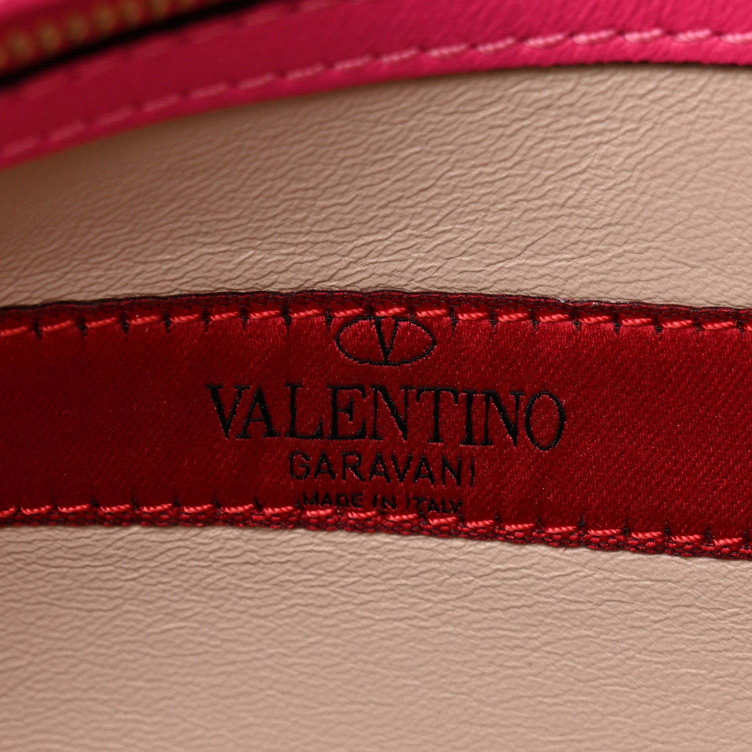 Valentino Garavani Nappa Rockstud Wristlet Clutch Fuxia 7 of 10